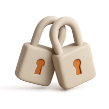 Two interlocking locks representing mutual TLS authentication